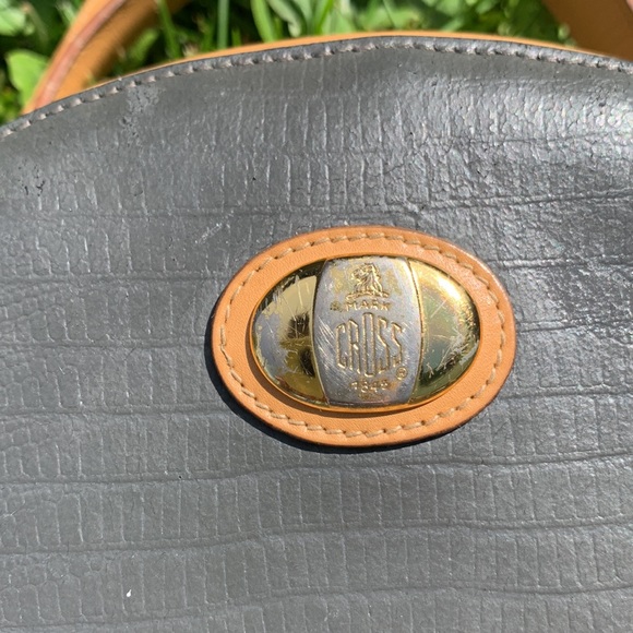 Mark Cross crossbody vintage tan gray - Picture 6 of 16